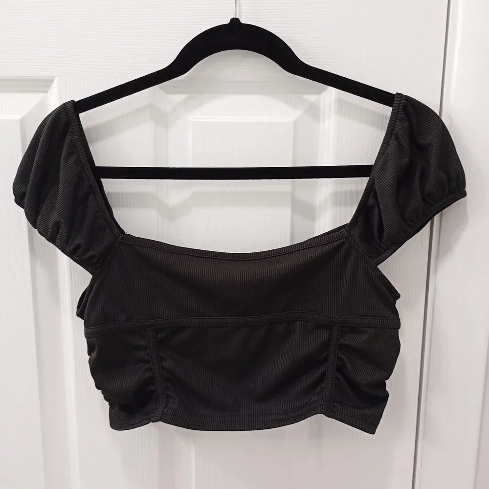 Crop Top  Size M Women's Black - Picture 6 of 12
